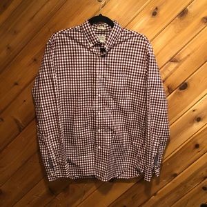 J. Crew crimson/maroon button down